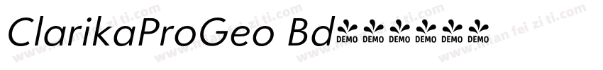 ClarikaProGeo Bd字体转换